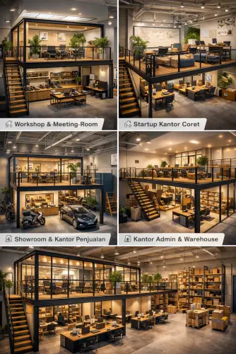 Mezzanine Ruang Kantor di Megamendung